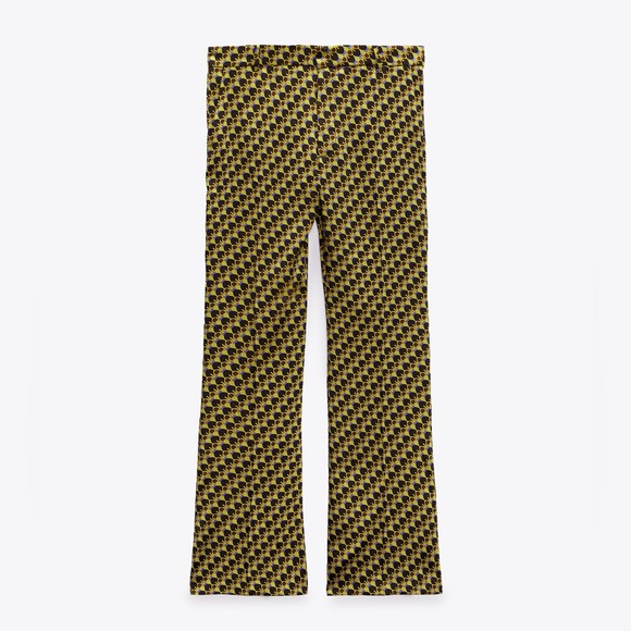 Zara Multicolored Geometric Top & Flared Pants - Picture 6 of 6